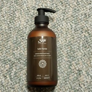 NWOT Saje Safe Hands Antimicrobial hand lotion